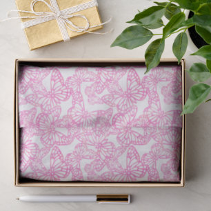 Vlinderdromen (roze) tissuepapier