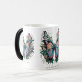 Vlinderdromen - Transformatie | kleurmorphing Magische Mok (Voorkant links)