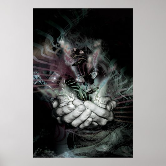 vlindereffect 2 (donkerder) poster (Voorkant)