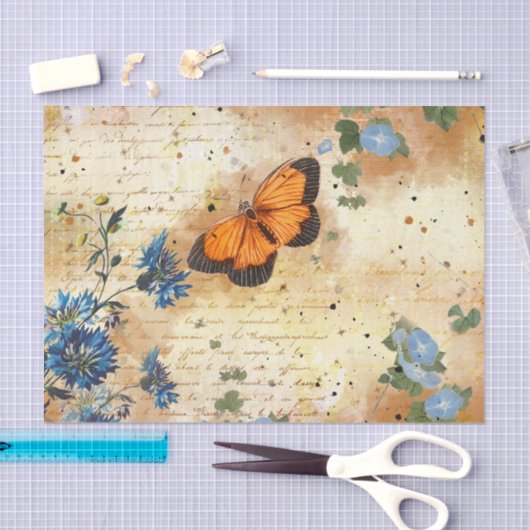 vlinderephemera-ontkoppeling tissuepapier (Craft)