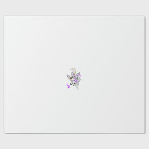 Vlinderfee Tattoo Vector –  bloemkunst Cadeaupapier