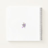 Vlinderfee Tattoo Vector – bloemkunst Notitieboek (Achterkant)