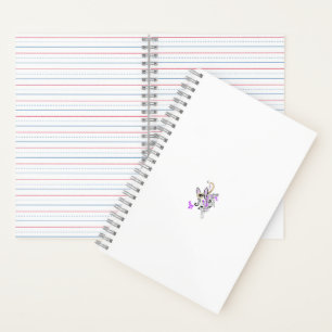 Vlinderfee Tattoo Vector – bloemkunst Notitieboek