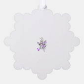 Vlinderfee Tattoo Vector – bloemkunst Ornament Kaart (Achterkant)