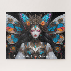 Vlindergevleugelde muze van de betoverde tuin legpuzzel
