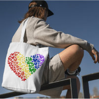 Vlinderhart in Pridekleuren - LGBTQ+ Vlag Kleuren