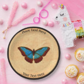  vlinderillustratie papieren bordje (Feest)