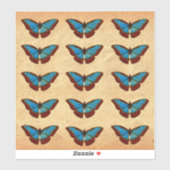  vlinderillustratie sticker (Vel)