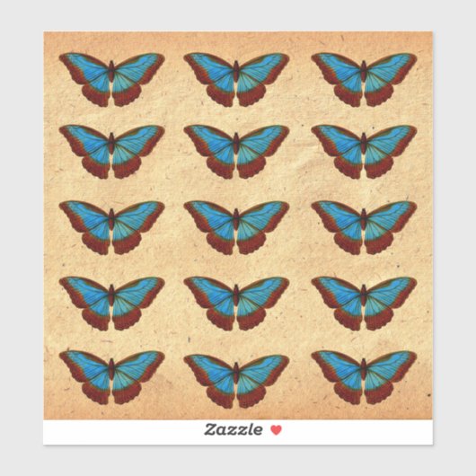  vlinderillustratie sticker (Vel)