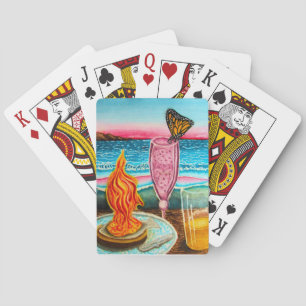 Vlindering Strand Rendez-vous Pokerkaarten