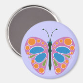 Vlinderjam: roze magneet (Voorkant / Achterkant)