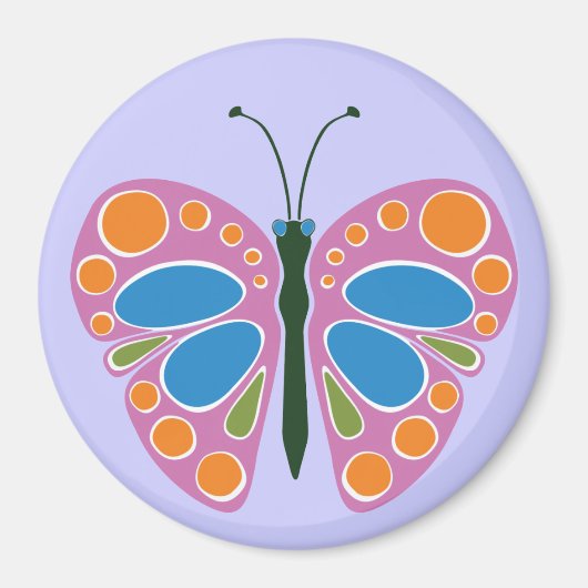 Vlinderjam: roze magneet (Voorkant)