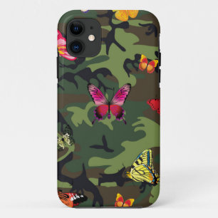 vlinderkamouflage iPhone 11 hoesje