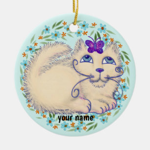 Vlinderkat Ornament