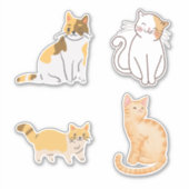 vlinderkat sticker (Voorkant)