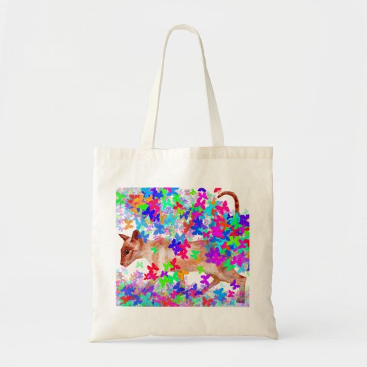 vlinderkat tote bag (Voorkant)