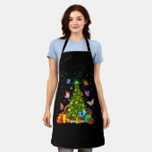 vlinderkerstboom schort (Gedragen)