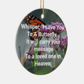 vlinderkerstversiering keramisch ornament (Rechts)