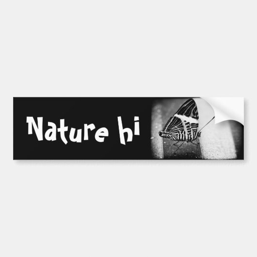 vlinderkruising bumpersticker (Voorkant)