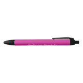 vlinderliefde | Effen kleur Magenta 1 Persoonlijk Zwarte Inkt Pen (Bovenkant)