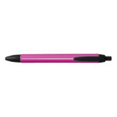 vlinderliefde | Effen kleur Magenta 1 Persoonlijk Zwarte Inkt Pen (Achterkant)