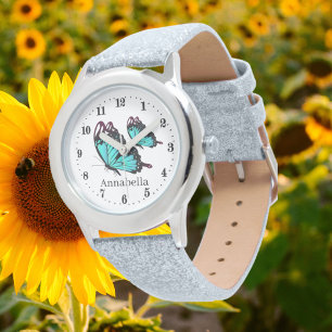 vlinderliefhebbers van schattige meisjes horloge