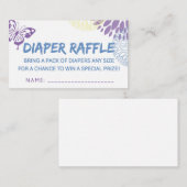 vlinderluieraffelticket informatiekaartje (Voorkant / Achterkant)