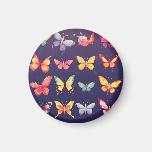 Vlindermagneet, verjaardag, groet, cute vlinder magneet