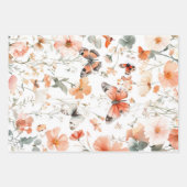 Vlindermeer Waterverf Pretty Inpakpapier Vel (Voorkant 2)