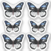 Vlindermonarchvlag van Estland Sticker (Voorkant)