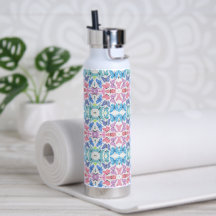 Vlindermozaïek waterfles