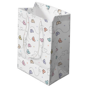 Vlindernaadloos patroonpatroon medium cadeauzakje