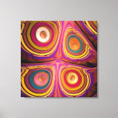 Vlinderogen, fractal abstracte kunst canvas afdruk (Voorkant)