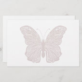 vlinderontwerpbriefpapier briefpapier (Voorkant / Achterkant)