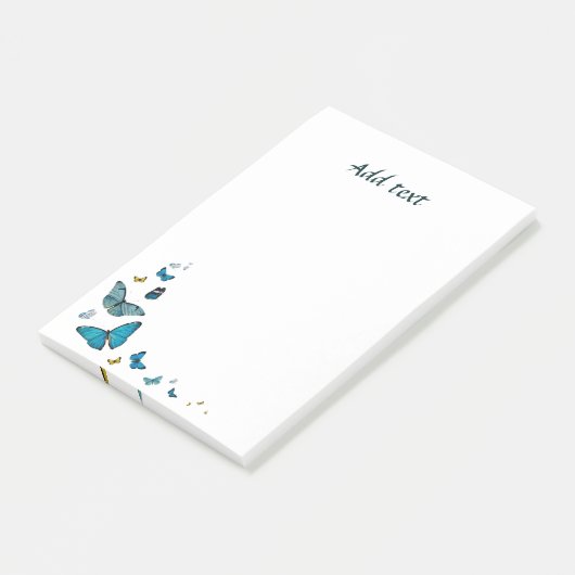Vlinderparade, mooi sjabloonontwerp post-it® notes (Schuin)