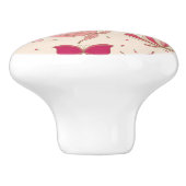 vlinderpatroon 2 keramische knop (Zijkant)