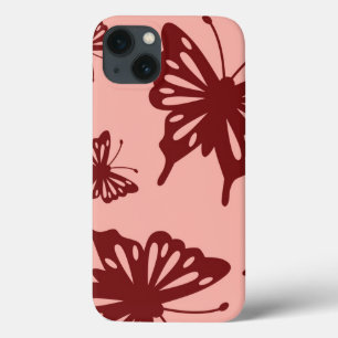 vlinderpatroon 3 iPhone 13 hoesje