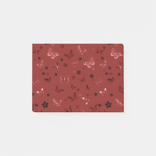 Vlinderpatroon 6 post-it® notes (Voorkant)