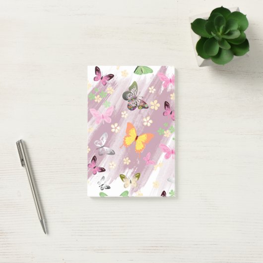 Vlinderpatroon 7 post-it® notes (Kantoor)