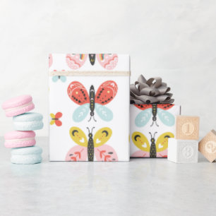 Vlinderpatroon cadeaupapier