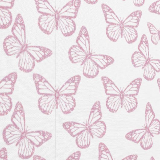 Vlinderpatroon Girly Schattige Wit & Blush Roze Behang (Zoom)