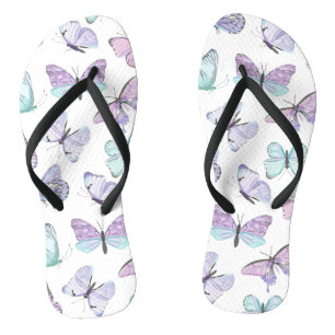 vlinderpatroon teenslippers