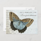  vlinderpositieve inspirerend offerte briefkaart (Voorkant / Achterkant)