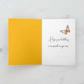 Vlinderpot Voor Verjaardag Kaart (Binnen)