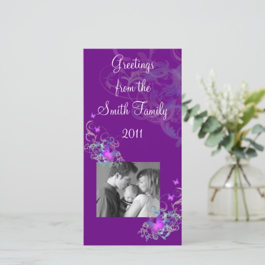 Vlinders Aankondiging (Staand voorkant)