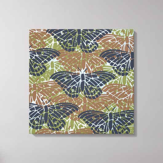 Vlinders Abstract Canvas Afdruk (Voorkant)