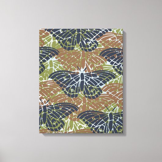 Vlinders Abstract Canvas Afdruk (Voorkant)