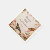 Vlinders &  Amandelbloesem Serviettes Servet (Hoek)