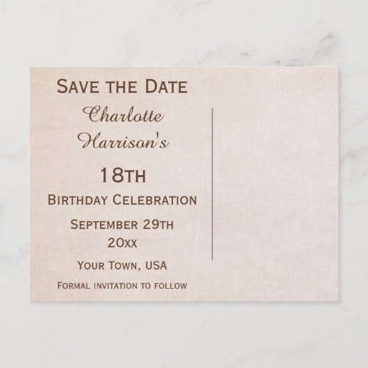 Vlinders & amandelbloesem Sla de datum op Aankondigingskaart (Achterkant)