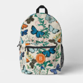 vlinders bedrukte rugzak (Voorkant)